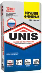 Смесь для пола Юнис (Unis) Горизонт ♦ финишный (20 кг)-0