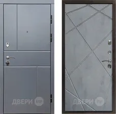 Входная Дверь Престиж Горизонт Грэй Лучи Бетон темный 860x2050 мм