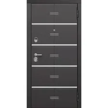 Входная дверь Alta Tech, 970 × 2050 мм, левая, цвет венге / горизонт